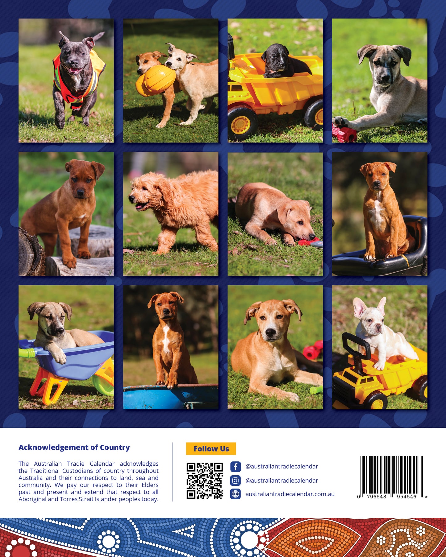 Australian Tradie Calendar 2024 - Puppy Edition